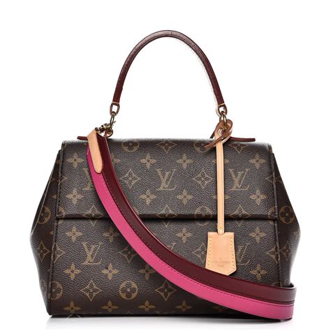 LOUIS VUITTON Monogram Cluny BB Bordeaux Fuchsia